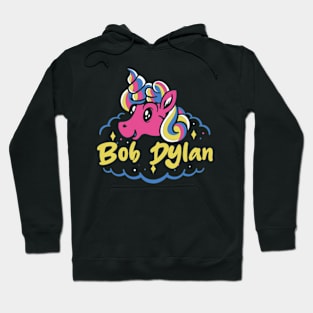 bob dyl and unicorn Hoodie